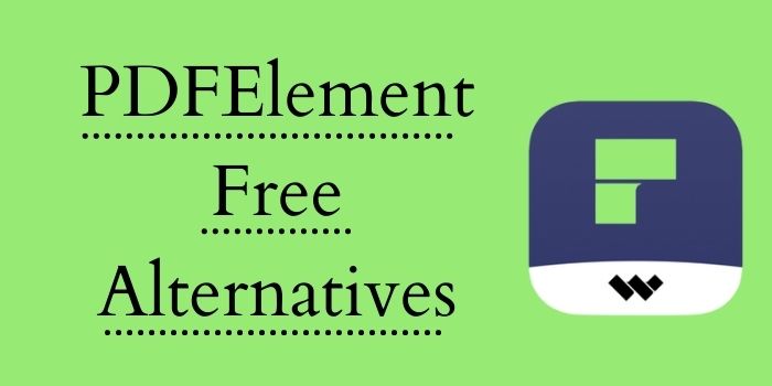 Free Alternatives PDFElement